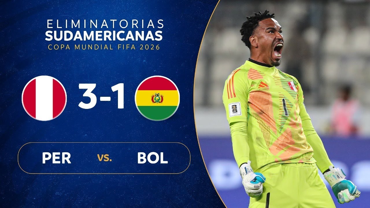 #ไฮไลท์ฟุตบอล [ เปรู 3 - 1 โบลิเวีย ] ฟุตบอลโลก รอบคัดเลือก โซนอเมริกาใต้ 2025/21.3.68