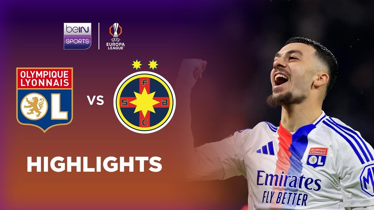 #ไฮไลท์ฟุตบอล [ โอลิมปิก ลียง 4 - 0 สเตอัว บูคาเรสต์ ] ยูฟ่า ยูโรป้า ลีก (รอบ16ทีมสุดท้าย)นัดสอง 2025/14.3.68